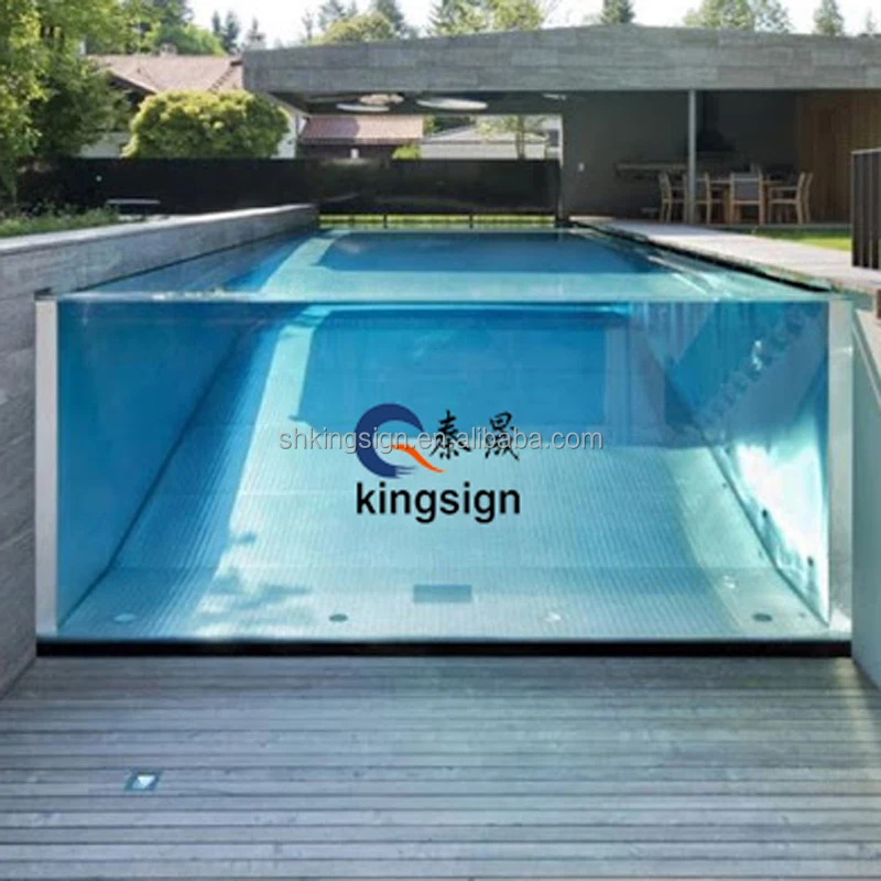 

Acrylic glass panels for swimming pools acryl swim pool outdoor windows, Clear, transparent acrylic pool panel