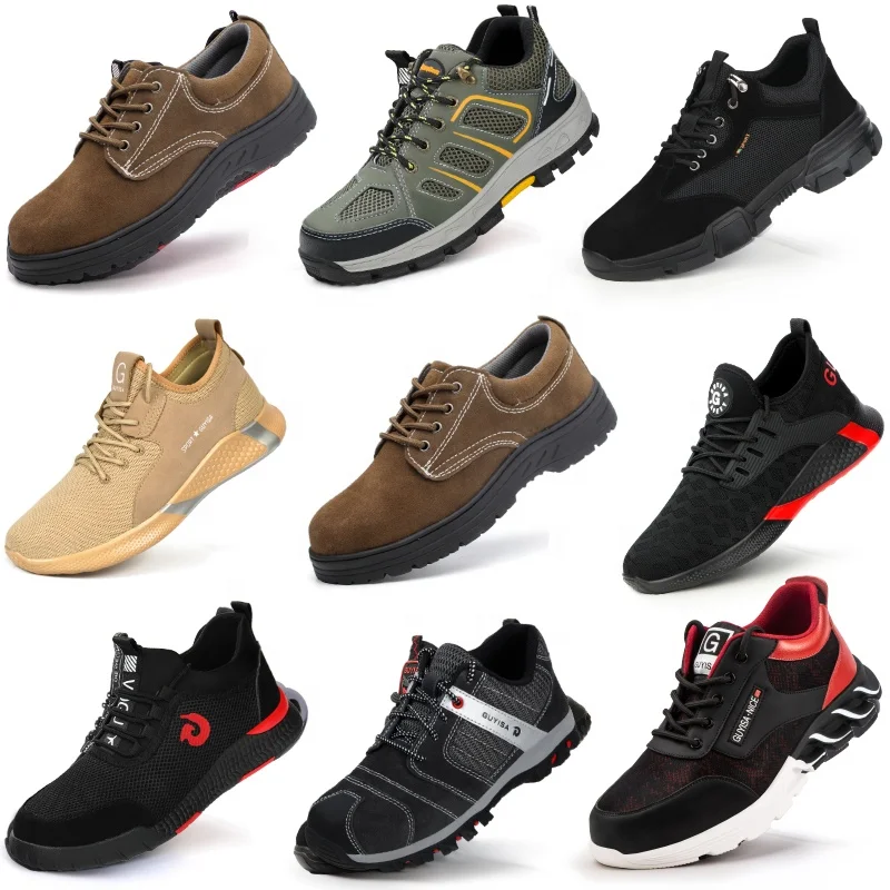 

GUYISA Brand safety shoes factory price processing can quickly ship outdoor work anti-puncture steel toe safety shoes