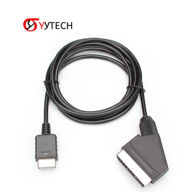 

SYYTECH New Game Console RGB 1.8m Scart Cable Audio Video Cable for PS2 Playstation 3 TV Game Accessories