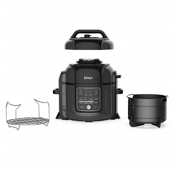 
2020 Latest Ninja OP401 Foodi 9 in 1 Pressure, Broil, Dehydrate, Slow Cooker, Air Fryer, and More, 8 Quart 