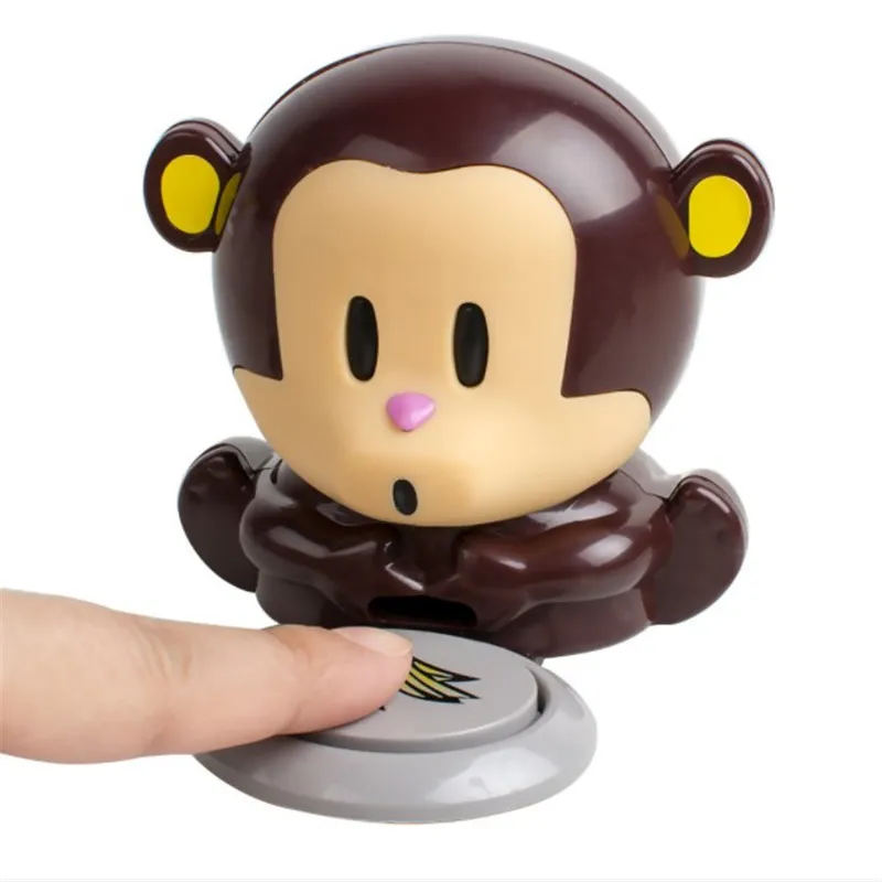 

Plastic mini manicure dryer cartoon monkey nail dryer for nail beauty tool, Brown