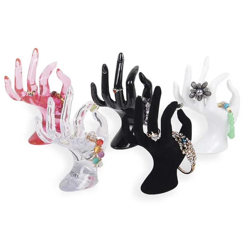 

Hand Shape Jewelry Display Holder Bracelet Ring Watch Stand Support New Fashion, As the picture shown