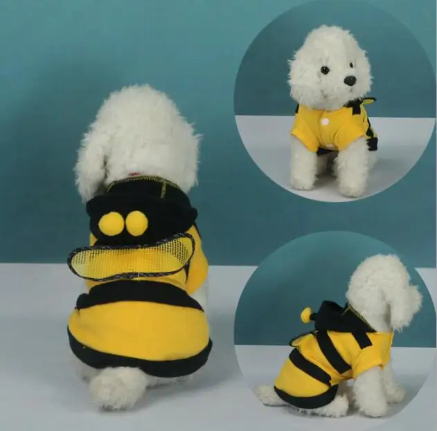 

Pet dog fleece Costume Dog Bee Hoodie Clothes Puppy Cute Clothes for Dogs and Cats