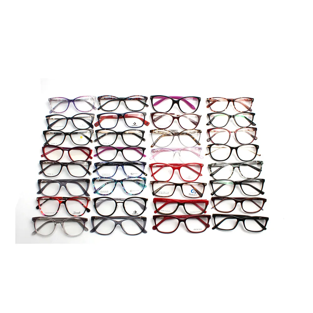 

Free samples assorted ready mixed stock cheap glasses acetate optical eyeglass frames eyewear, Mixed colors