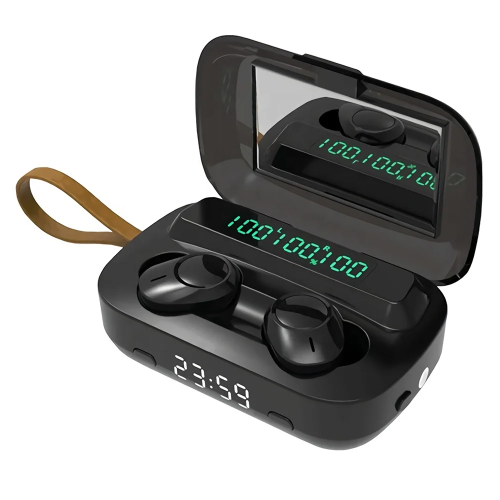 

New innovative time battery display IPX7 swimming waterproof wireless earbuds