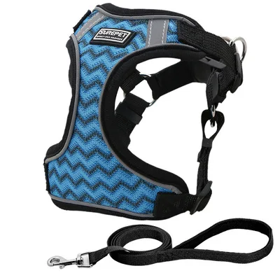 

dropshipping Dog harness Vest type anti free reflective dog chest back, Blue/red/black/orange