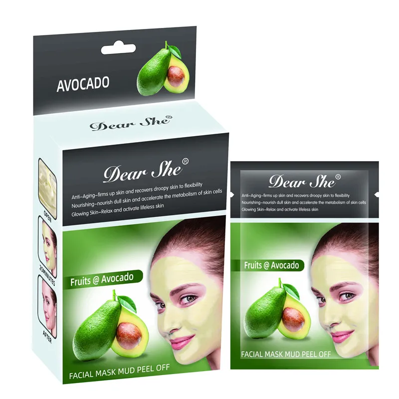 

New Upgrade Generation Fruits Avocado Peel Off Facial Mask Mud For skin careGlowing skin Relax and activate lifeless skin