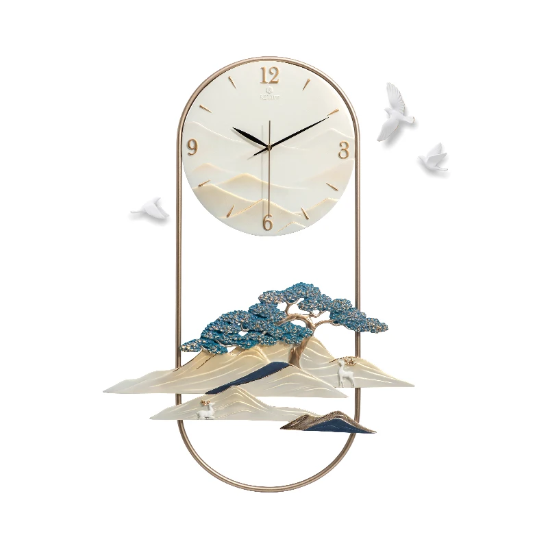 

New Metal Clock Wholesale DIY Decorative Art Work Digital Hanging Wall Clock Art