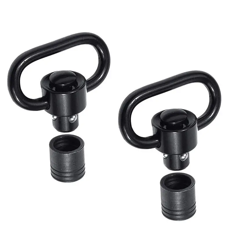

Heavy Duty Quick Release Push Button Detachable QD Sling Swivel Adapter with Base, Black