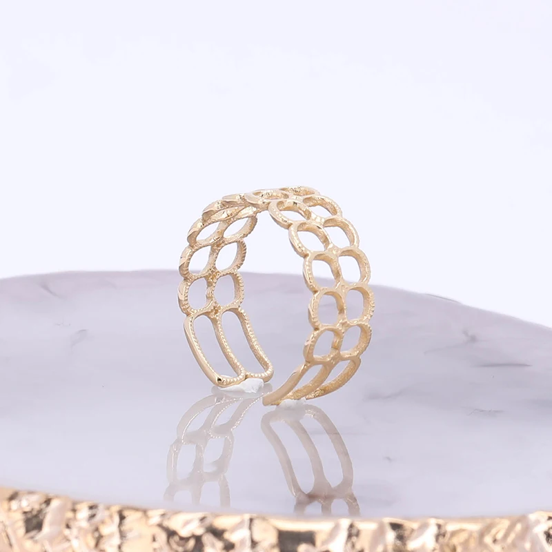

JR0017 Factory high quality 316l stainless steel 14K hollow round rings Free Sample