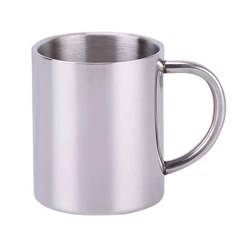 

Hot Camping Outdoor Water Coffee Cup Double Insulation 304 Stainless Steel Portable Handle Beer Mug, Customized colors acceptable
