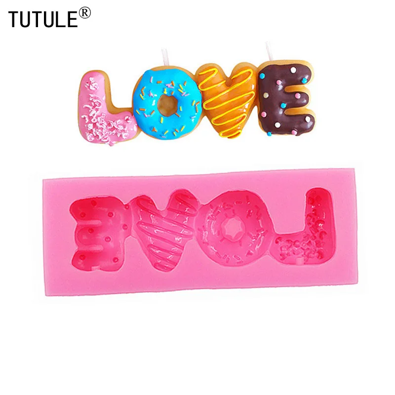 

Gadgets Cookie Biscuit Mold LOVE Silicone Mold Kawaii Miniature Sweets Polymer Clay Food Mold