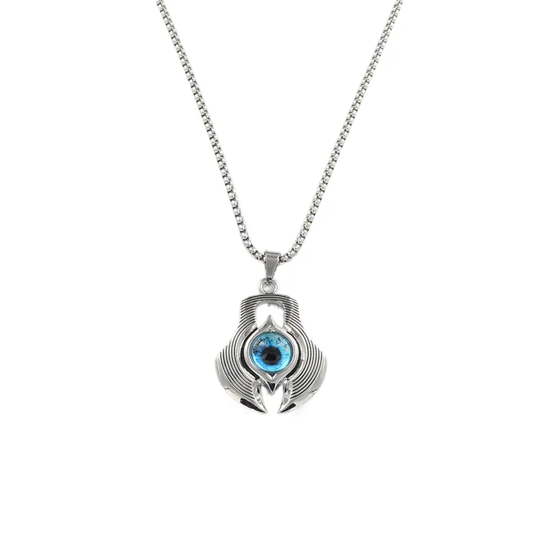 

Men's accessories hiphop personality pendant simple jewelry sweater chain evil eye necklace