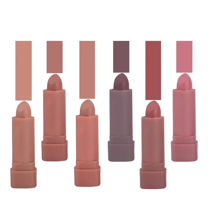 

Factory Price 6 pcs/set Matte Lipsticks Waterproof Long-lasting Velvet Lip Makeup Tint Glaze