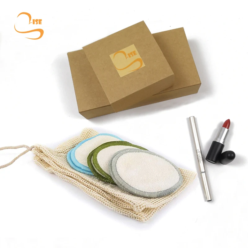 
Eco-friendly 3Layers 8cm Bamboo Charcoal Makeup Romver Pads Cosmetic Soft Reusable Face Pads 