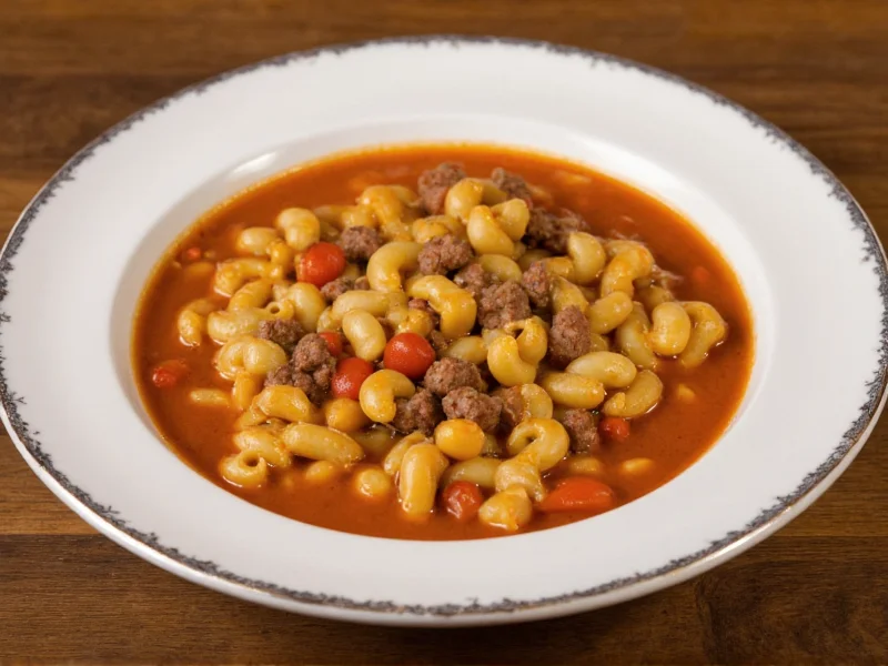 Hamburger Macaroni Soup Recipe: Classic Comfort Food