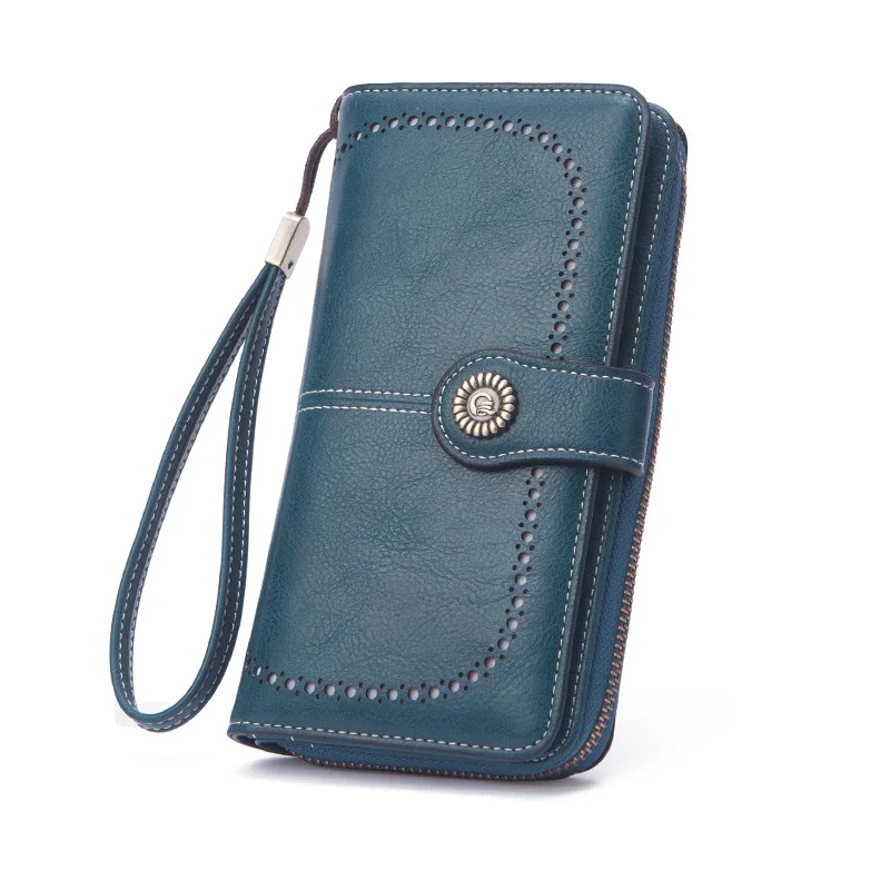 

2022 monederos mujer cheap latest korea ladies long small pu leather wallets for women fashionable, As picture