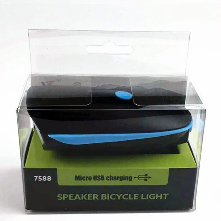 

LED Cycling Light Bicycle Front Lighting With Ring Bell Horn Headlights Warning Rechargeable Bike Light