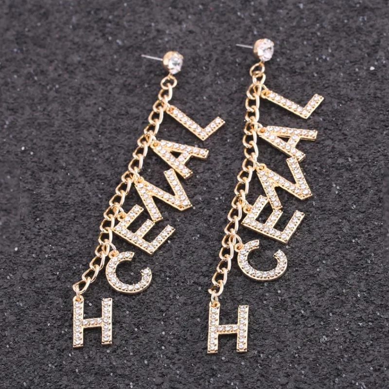 

Logo Vintage C C Letter Buttons Design Stud Earrings Party Jewelry C Famous Brand Fashion Jewelry Women Gift For Girls G Earring