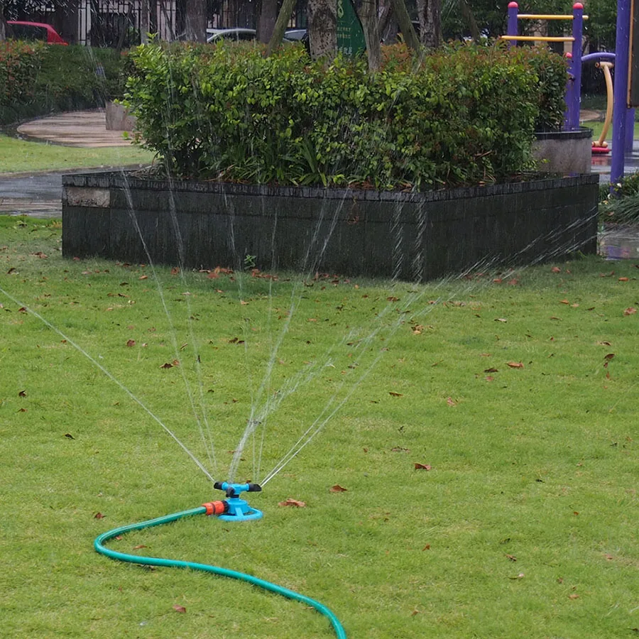 

Water Sprinkler system sprayer 360 Degree Automatic Watering Grass Lawn Garden Sprinkler 3 arms Rotary Nozzle spray irrigation