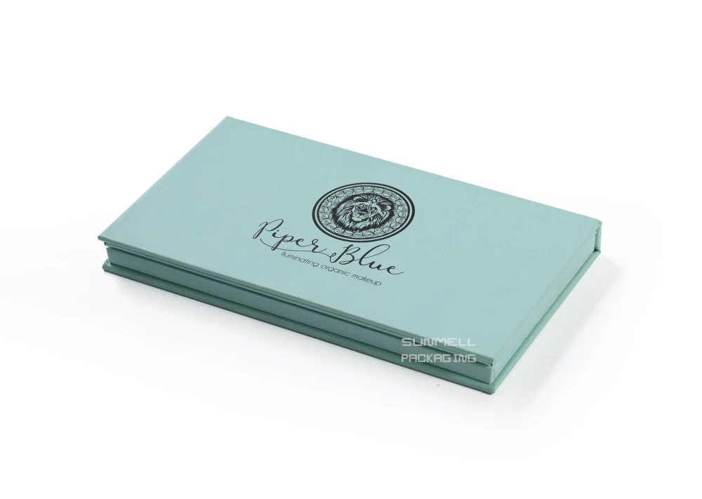 
empty custom logo changeable magnetic cardboard makeup eyeshadow palette packaging 