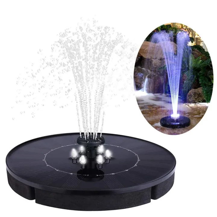 

Solar garden pump solar bird fountain Outdoor Park Landscape Floating Solar Fountain set