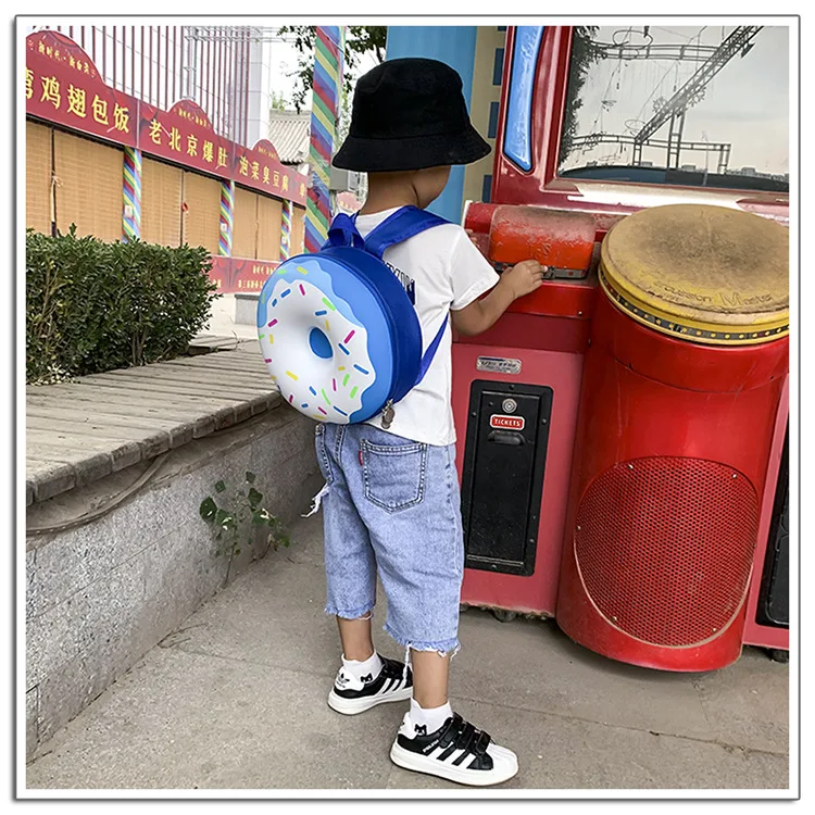 Top Selling Korean Style Durable Waterproof EVA Cute School Bags Kids Doughnut Backpack 2020