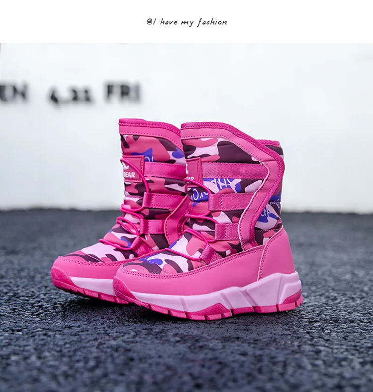 Fancy Kids Winter Boots Warm Outdoor Warm Snow Boot For Young Children Amazon