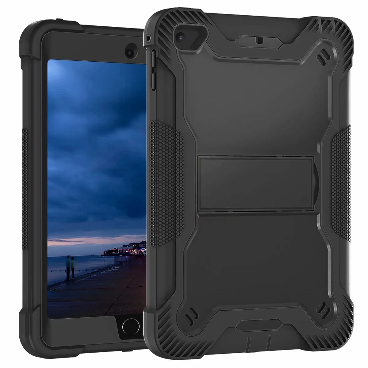 

Defender Case for Apple iPad Mini 4 5 7.9 inch 4th Gen / 5th Gen with Kickstand Heavy Duty Shockproof Stand Tablet Cover