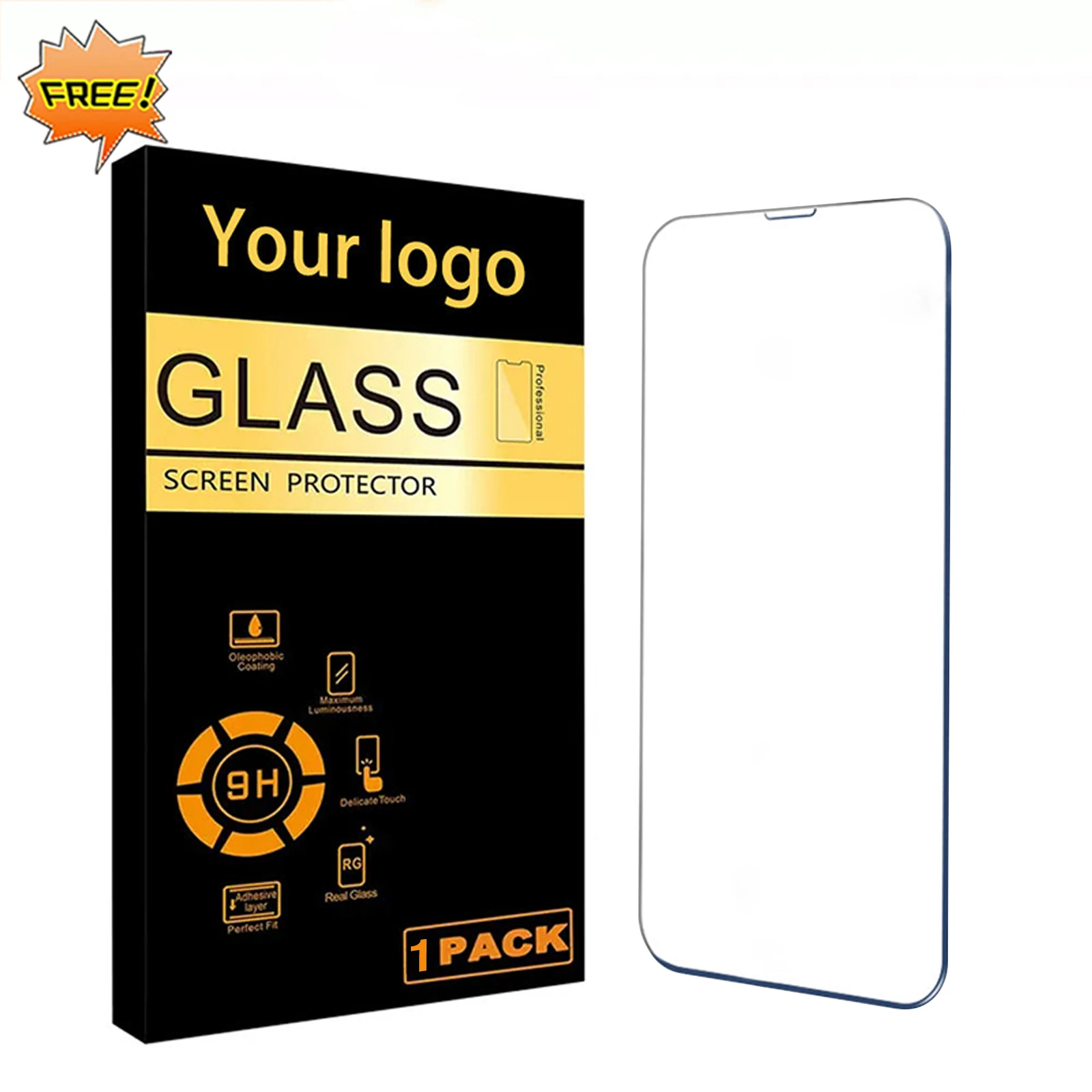 

Free Sample 1 Pack 9H 0.33mm Tempered Glass For Iphone 14 15 Pro Max 13 12 Samsung S22 S23 Anti-scratch Glass Screen Protector