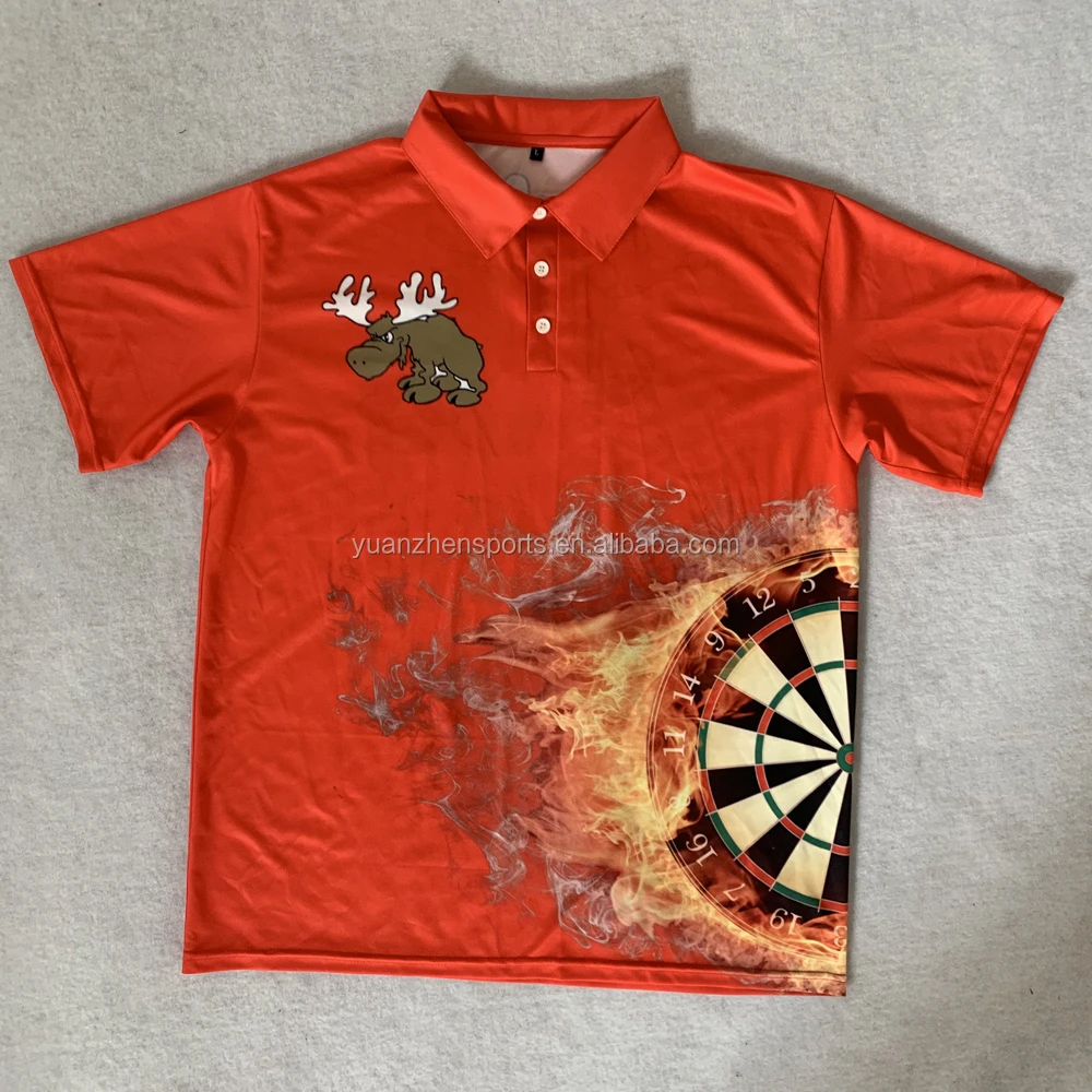 

high quality sublimation printing darts jersey custom made