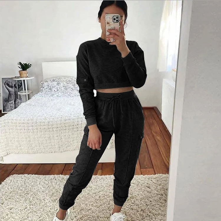 Newest Design Winter Clothes For Women Best Seller 2 Piece Jogger Set Women 2 Piece Pant Set Women 2 Piece Set