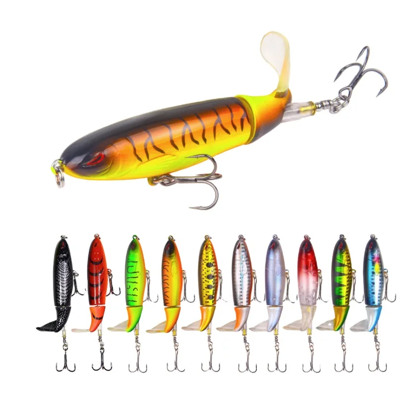 

Jetshark 10/14mm 13/15/35g 10colors Artificial Floating Plastic ABS Bait Popper Fishing Lure