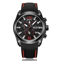 

MEGIR 2063 Hot Product Wholesale Rubber Wrist Watches Men Male Clock Men's Watch