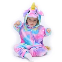 

flannel animal pajamas wholesale printed cartoon children pegasus hooded kigurumi winter soft warm onesie