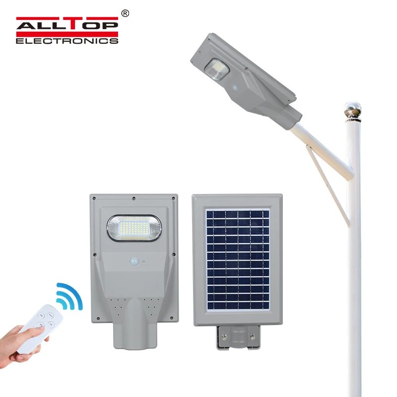 ALLTOP Outdoor IP66 ABS all in one smd integrated 20w 30w 60w 90w 120w 150w module all in one solar led street light
