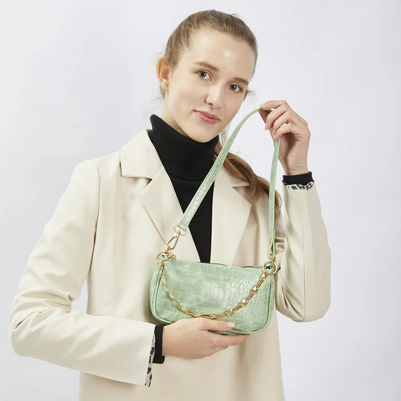 

2021 Textured Korean fashion simple pu leather armpit bag woman purses bags handbag manufacturer