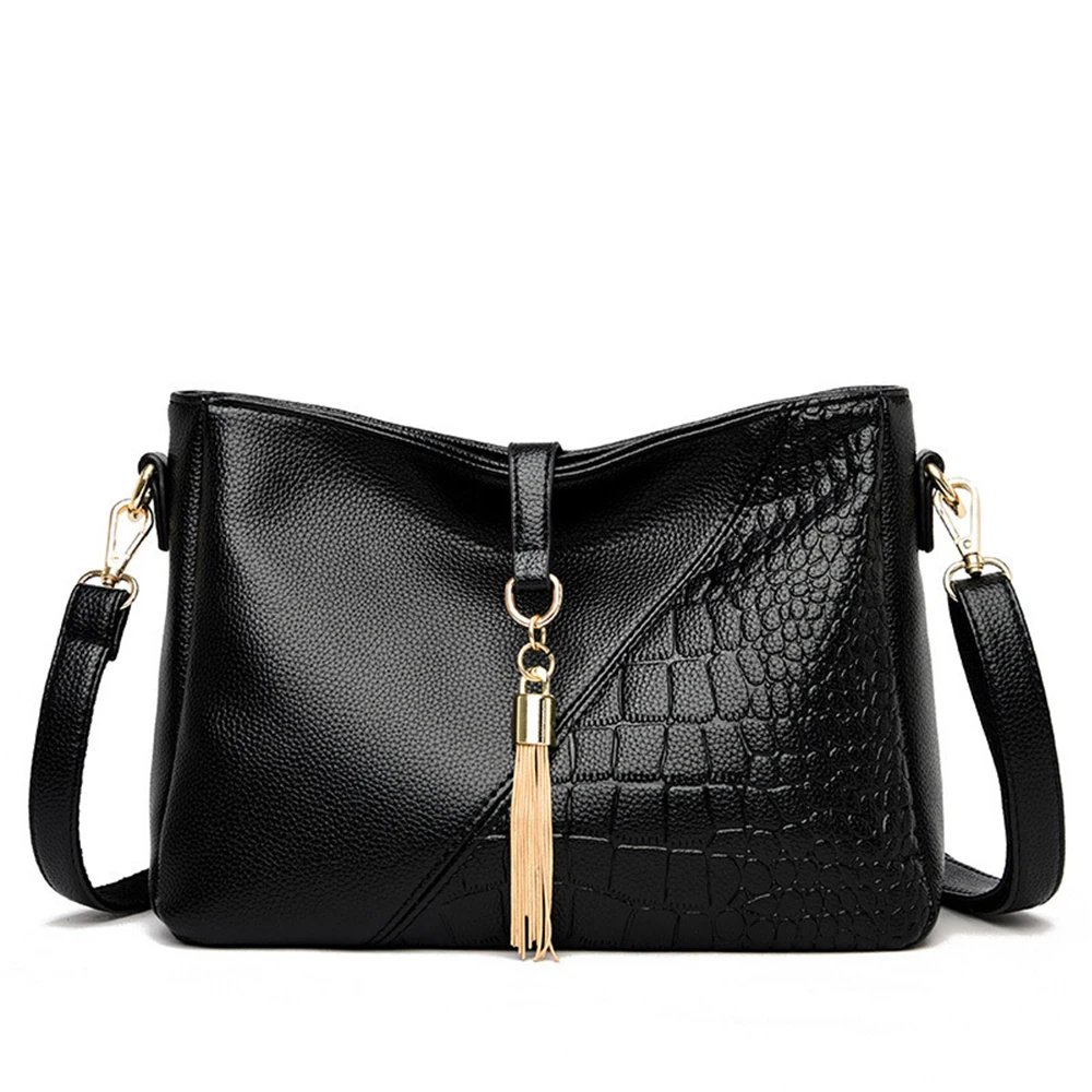 

Women's Bag New Fashion Tassel Shoulder Bag PU Leather Lady's Cross-Slung Bag Ladis Handbags