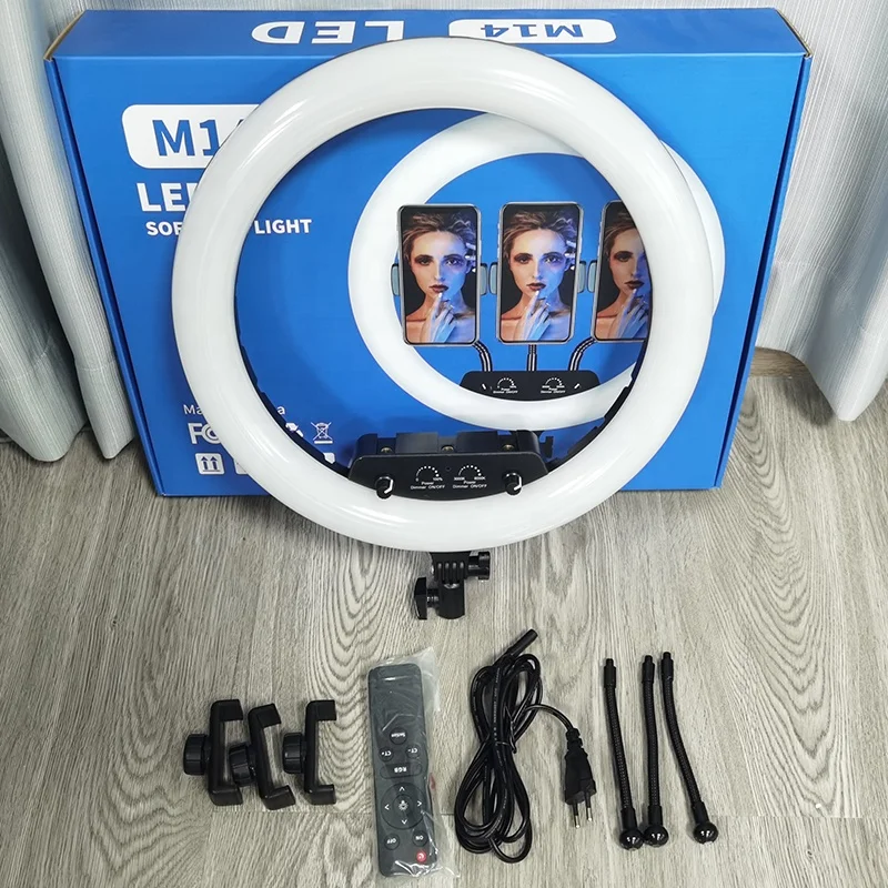 

Factory Outlet 14 inch LED Makeup led Ring Lamp Dimmable Photography Ring Ring Light for Youtube TIKTOK live show