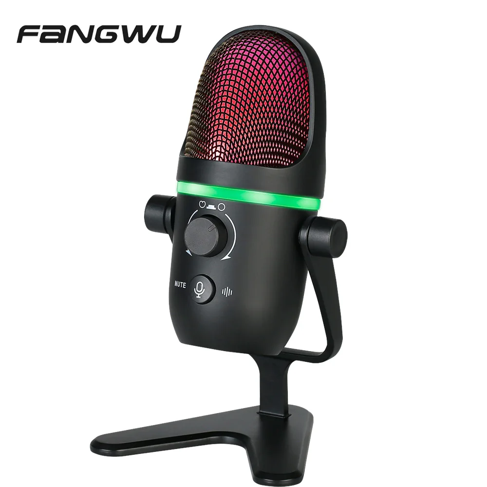 

New Home Recording Studio Set Home Recording Studio Set Laptop Mic Cord Eco Effect Microphone, Black