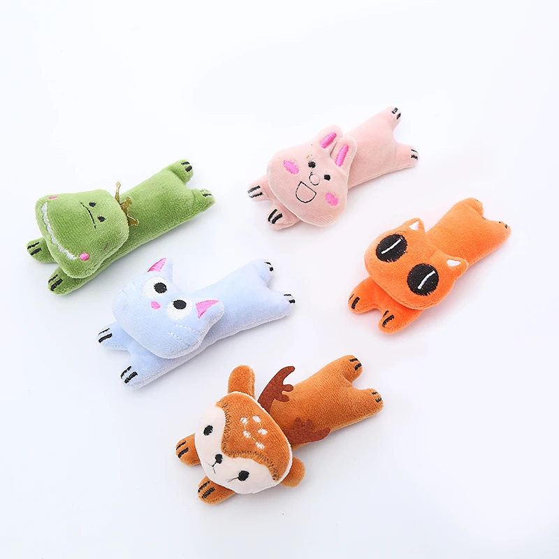 

New shape cute animal plush toy with catnip for kitty