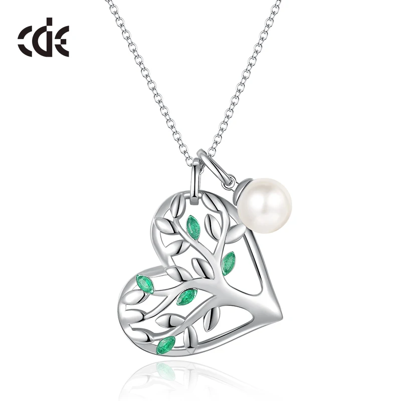 

CDE China Dainty Jewelry Heart Crystal Fashion Necklaces Tree Of Life For Women