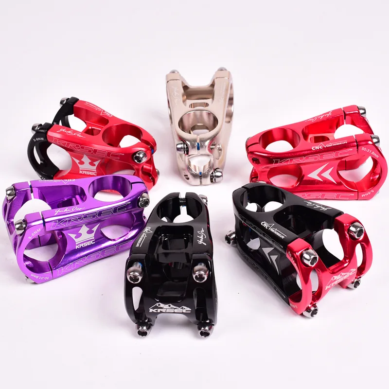 

Mountain Bike Stem Short MTB cycle Stem for 31.8mm Handlebar, Red/black/