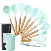 

Silicone Heat-Resistant Non-Stick Kitchen Utensil Set Cooking Tools