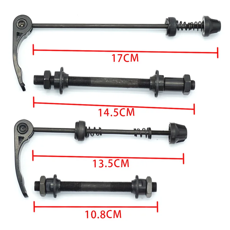 Metal Bicycle Hub Skewers Quick Release Rear Hollow Shaft for MTB Road Bicycle 