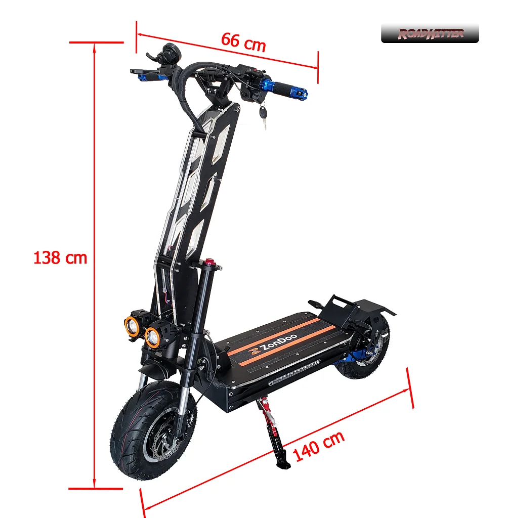 

72v 8000w off road electric scooter ZonDoo big power adult mobility scooter 13inch e scooter with led light zoom oil brake