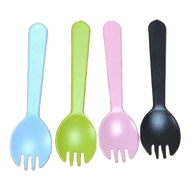 

Colorful Ice Cream Scoops 10Pcs/set Disposable Plastic Spoon Food -Grade Plastic Dig Ice Cream Watermelon Fruit Cream