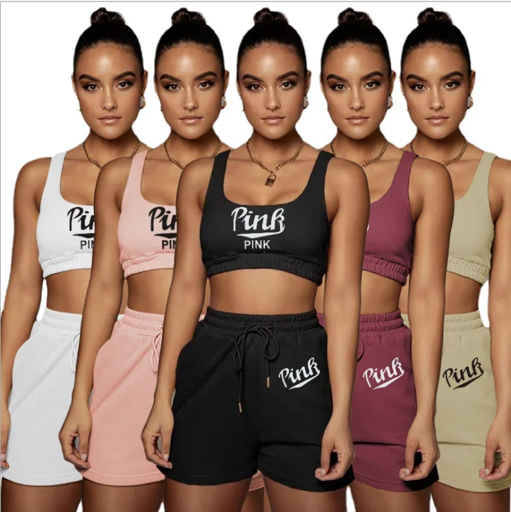 

20201Hot Sale Casual Sport Fashion Design women Two Piece Pants Set, Shown or custom