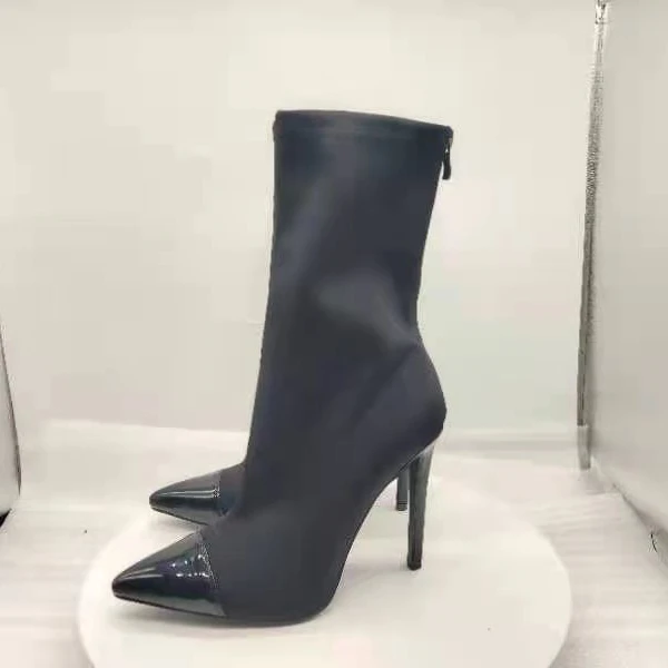 

wholesale fashionable boots women shoes fashion vestido sexy Elastic ankle boots, Black,pink,red,yellow,nude