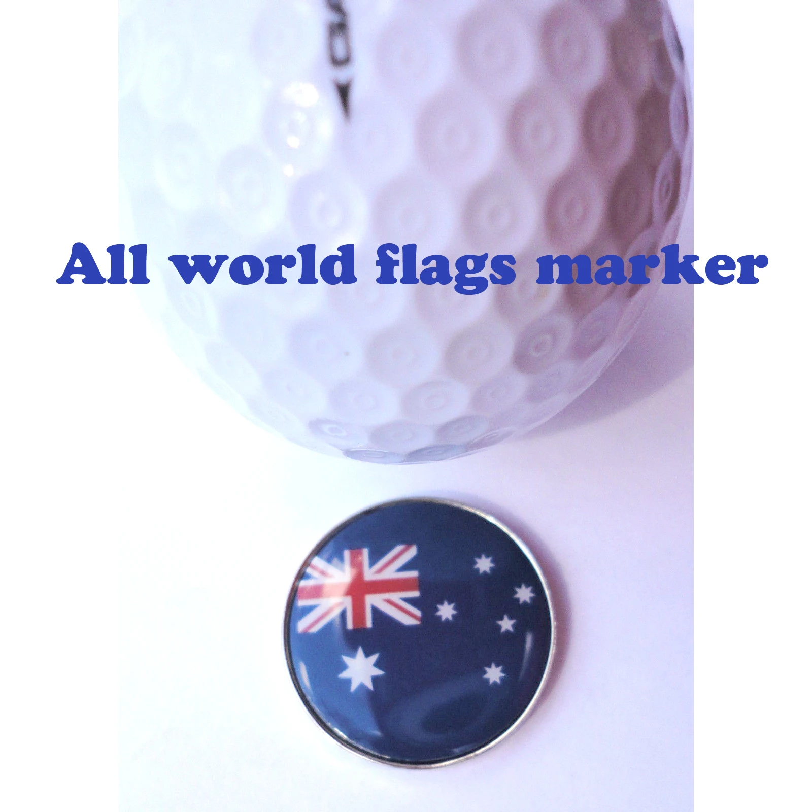

all world flags 25mm soft doming golf ball marker